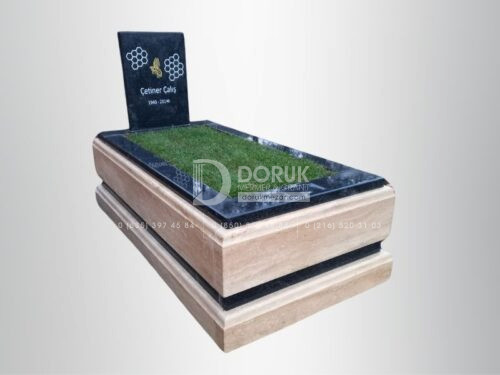 Traverten blok mezar 10cm