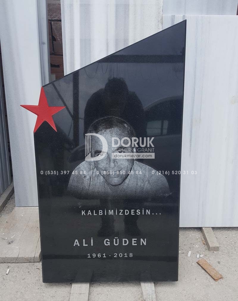 Mezar Taşı Üzerine Lazer Resim 100x60cm