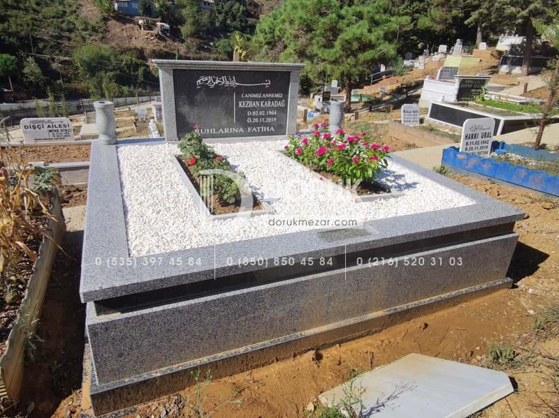 Çift Kişilik Beta Granit Komple 5cm Kalınlıkta Blok Mezar