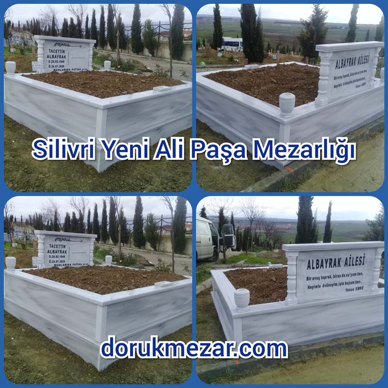 Silivri Yeni Alipaşa Mezarlığı Mezar Taşı Yapımı Albayrak Ailesi