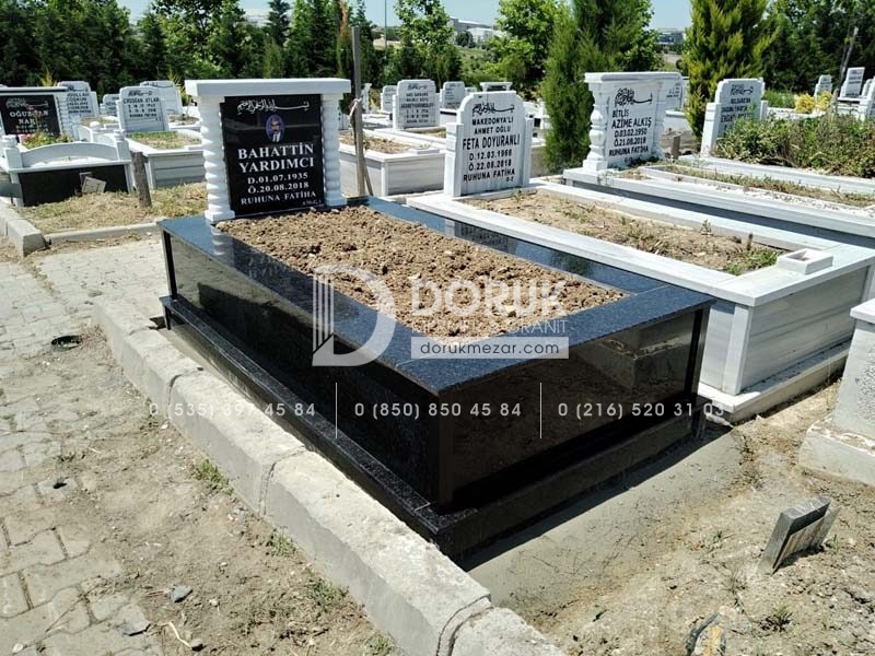 Tek Kişilik Komple Granit Mermer Sütunlu Modeli