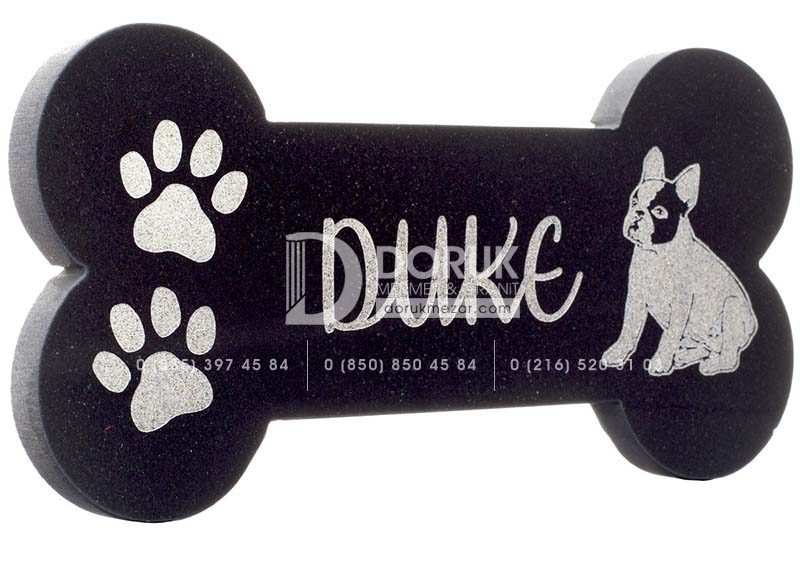 Granit Kemik Köpek Mezar Taşı