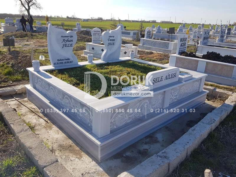 cift kisilik cnc islemeli mezar modelleri