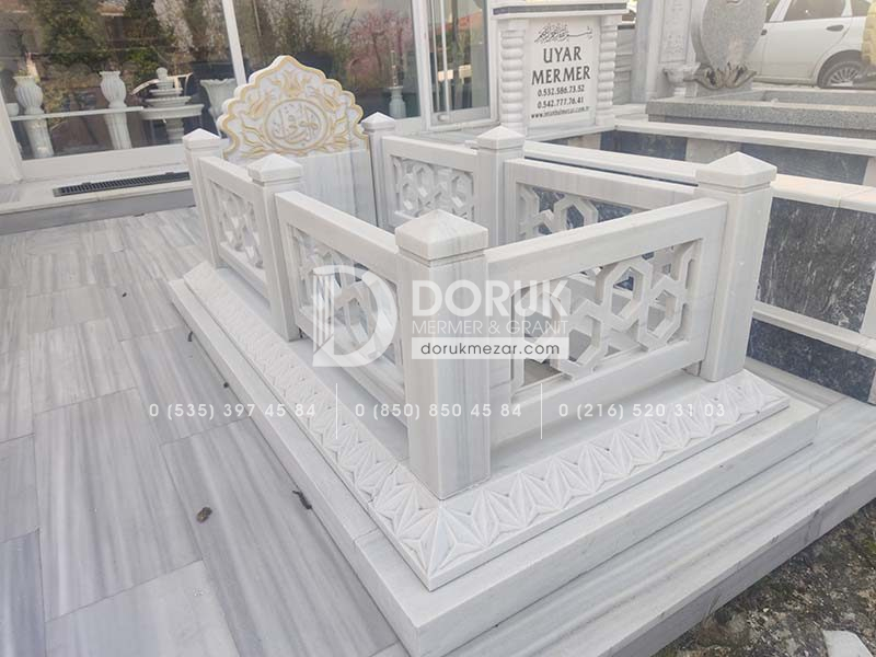 Cnc İşlemeli Kafesli Model Osmanlı Mezarı