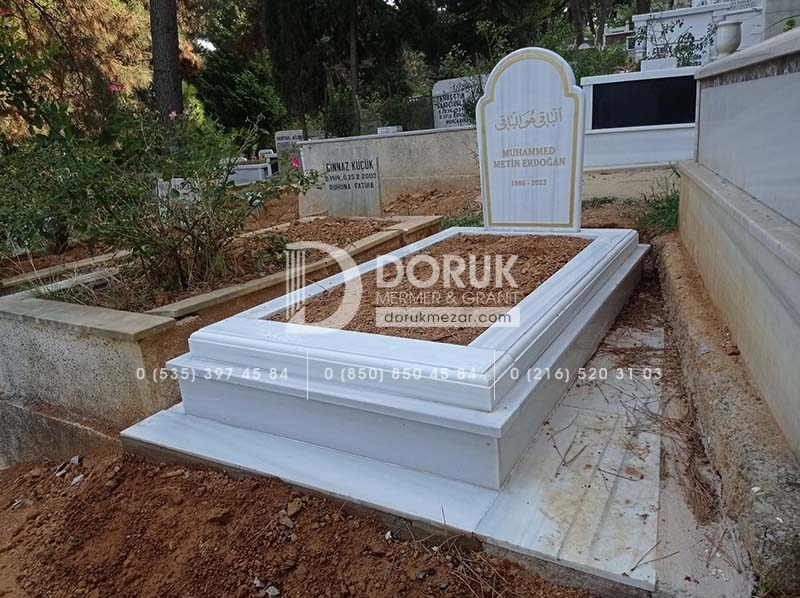 Mermer Blok Kısa (Alçak) Mezar