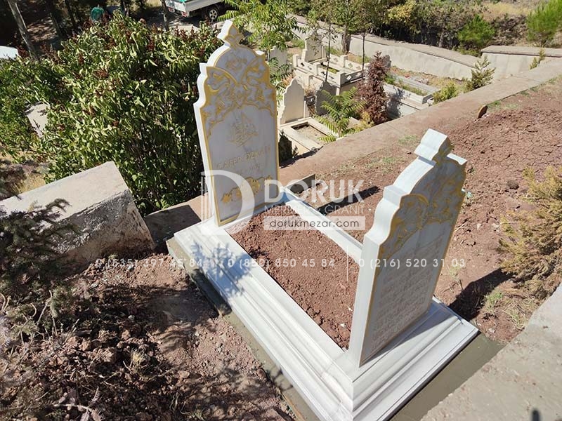 25cm Blok Mermer Mezar, 25cm Blok Mezar