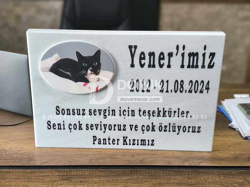Evcil Hayvan (Kedi&Köpek) Mermer Anıt Taşı