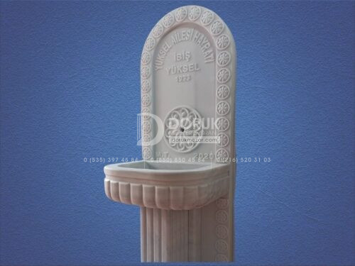 Mermer Çeşme 3D Cnc islemeli Çeşme Hayrat