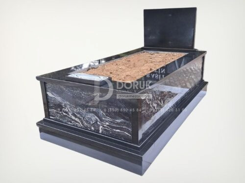 Komple Granit Doğal Desenli Mezar