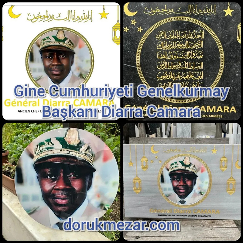 Gine Cumhuriyeti – Batı Afrika Merhum Gine Eski Genelkurmay Başkanı General Diarra Camara Anıt Mezar Taşı