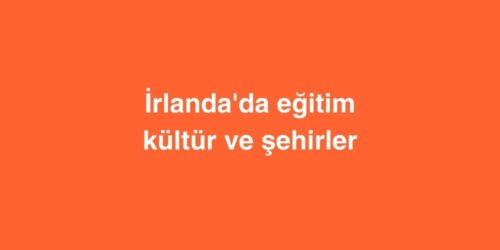İrlanda'da Eğitim: Kültür ve Şehirler 609 irlandada egitim kultur ve sehirler 500x250 1