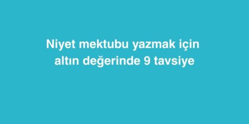 Niyet Mektubu Yazmak İçin Altın Değerinde 9 Tavsiye 642 niyet mektubu yazmak icin altin degerinde 9 tavsiye 500x250 1