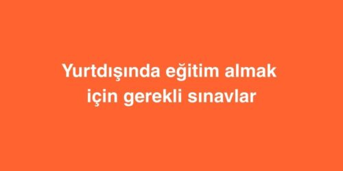 Yurtdışında Eğitim Almak İçin Gerekli Sınavlar 19 yurtdisinda egitim almak icin gerekli sinavlar 500x250 1