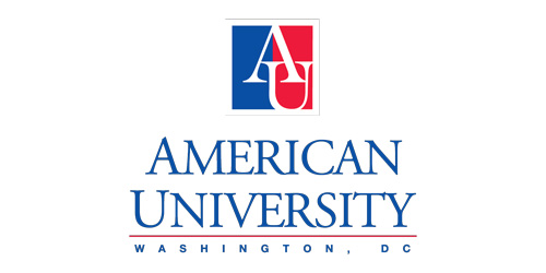 american university logo