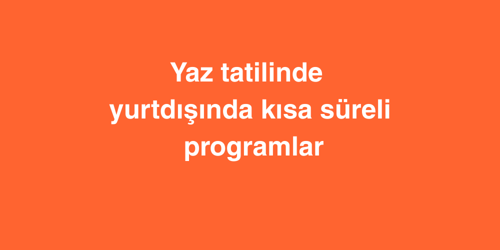 yaz tatilinde yurtdisinda kisa sureli programlari 1