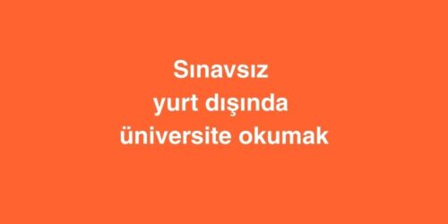 Sınavsız Yurt Dışında Üniversite Okumak 362 sinavsiz yurt disinda universite okumak 500x250 1