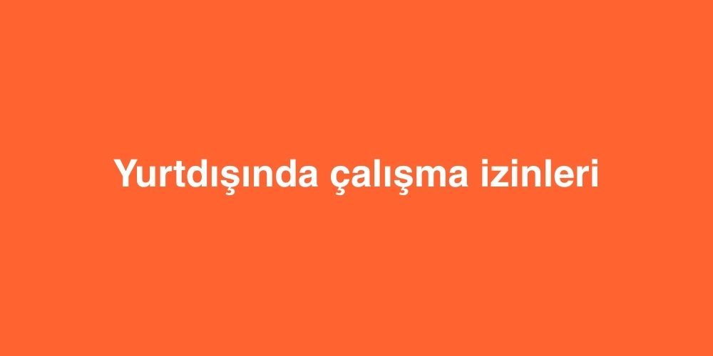 Yurtdışında Çalışma İzinleri 1 yurtdisinda calisma izinleri 1 1