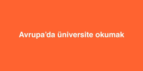 Avrupa’da Üniversite Okumak 261 avrupada universite okumak 500x250 1