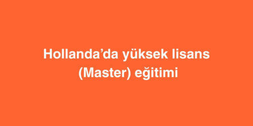 Hollanda’da Yüksek Lisans (Master) Eğitimi 251 hollandada yuksek lisans master egitimi 500x250 1