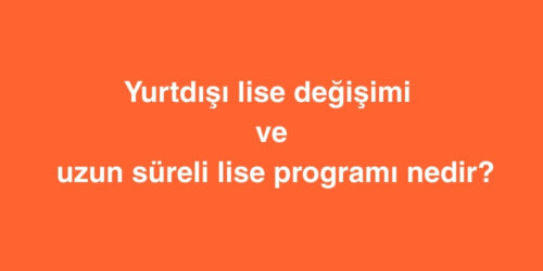 Yurtdışı Lise Değişimi ve Uzun Süreli Lise Programı Nedir? 275 yurtdisi lise degisimi ve uzun sureli lise programi nedir 500x250 1