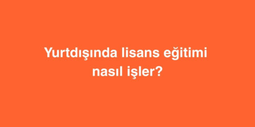 Yurtdışında Lisans Eğitimi Nasıl İşler? 281 yurtdisinda lisans egitimi nasil isler 500x250 1