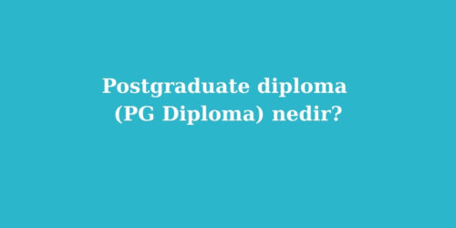 Postgraduate Diploma (PG Diploma) Nedir? 217 postgraduate diploma pg diploma nedir 500x250 1