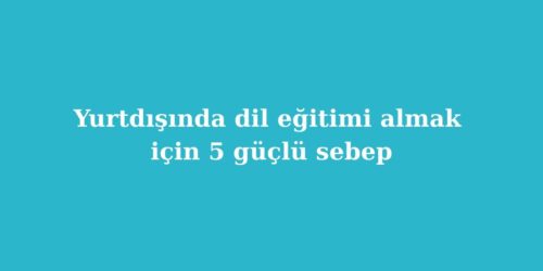 Yurtdışında Dil Eğitimi Almak İçin 5 Güçlü Sebep 225 yurtdisinda dil egitimi almak icin 5 guclu sebep 500x250 1