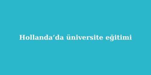 Hollanda’da Üniversite Eğitimi 187 hollandada universite egitimi 500x250 1
