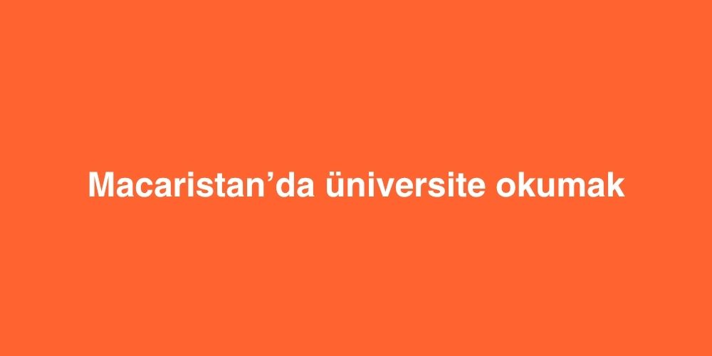 macaristanda universite okumak 1