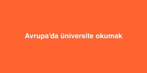 Avrupa’da Üniversite Okumak 63 avrupada universite okumak 500x250 1