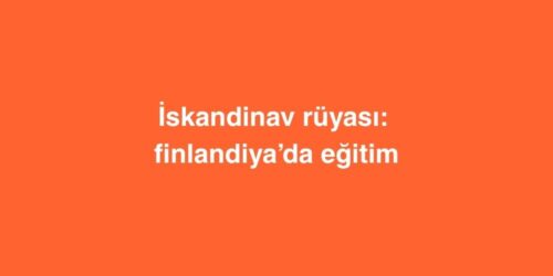 İskandinav Rüyası: Finlandiya’da Eğitim 59 iskandinav ruyasi finlandiyada egitim 500x250 1