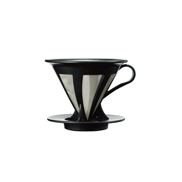 Hario 02 Kendinden Filtreli Dripper (Siyah)