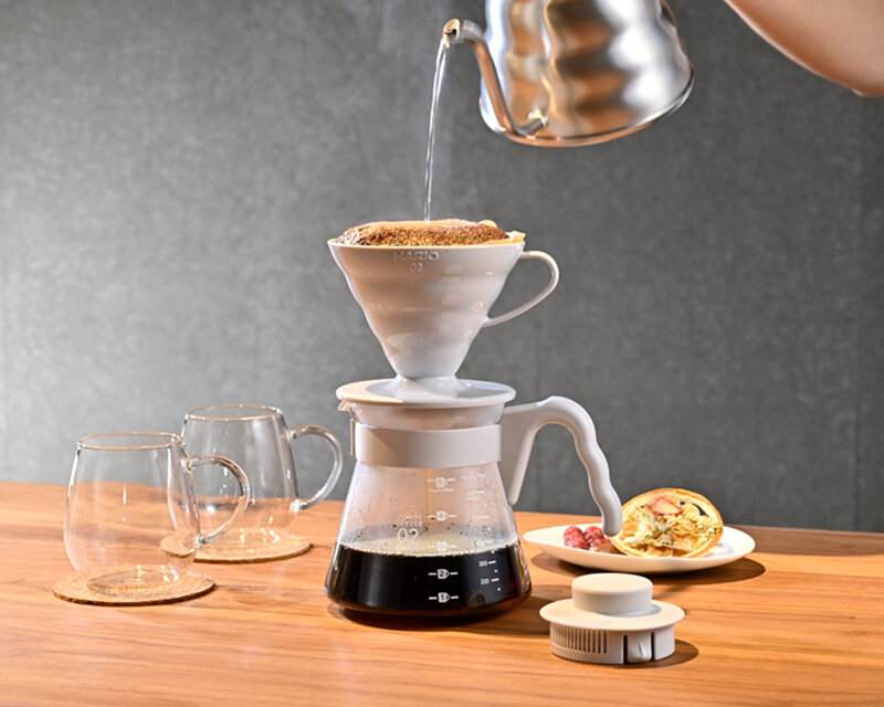 Hario V60 Kahve Demleme Seti "Açık Gri" - Görsel 2