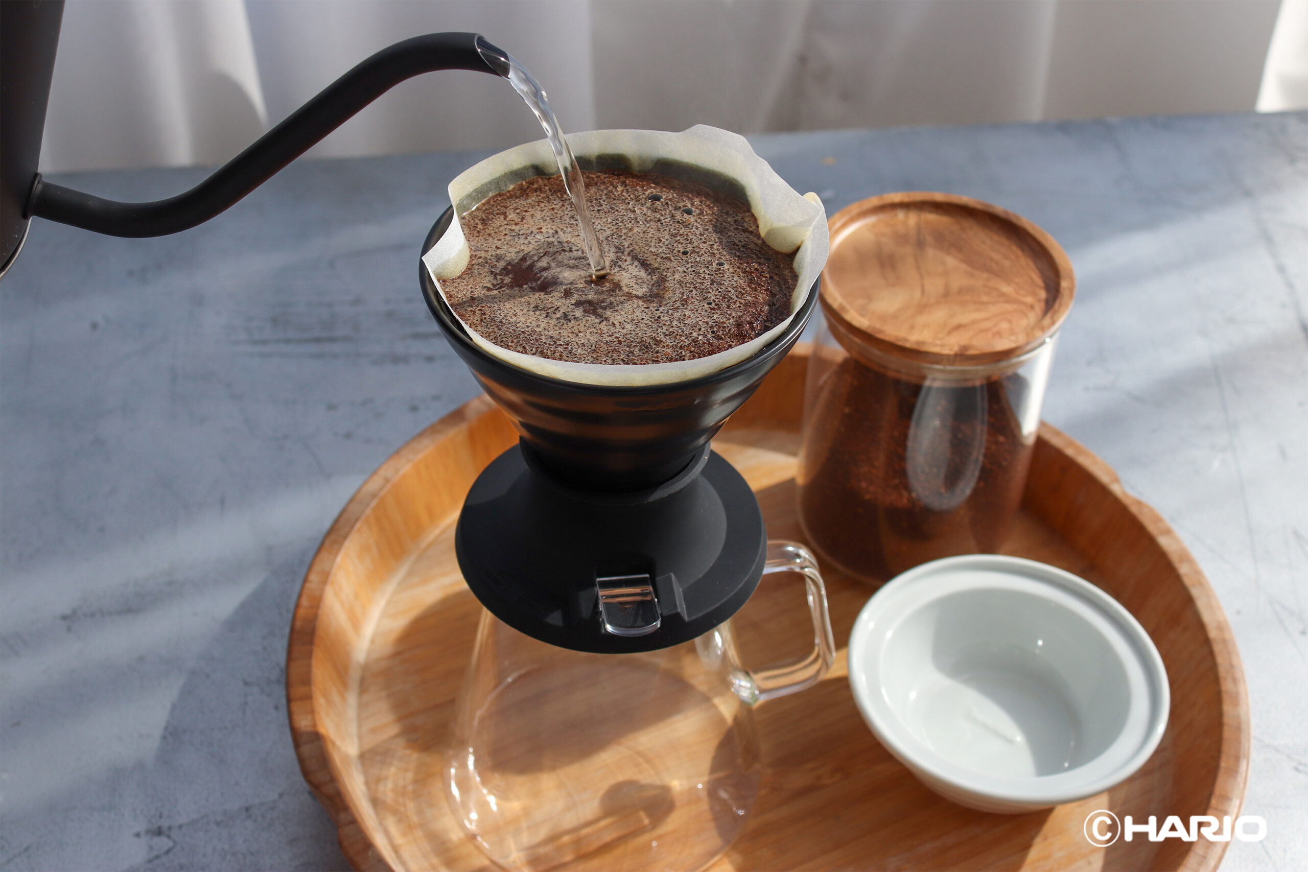Hario V60 Immersion Ceramic Dripper SWITCH (Siyah) - Görsel 2