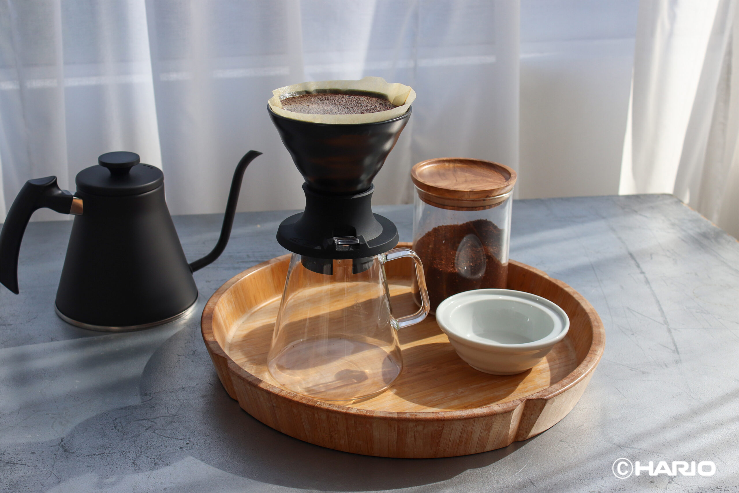 Hario V60 Immersion Ceramic Dripper SWITCH (Siyah) - Görsel 3