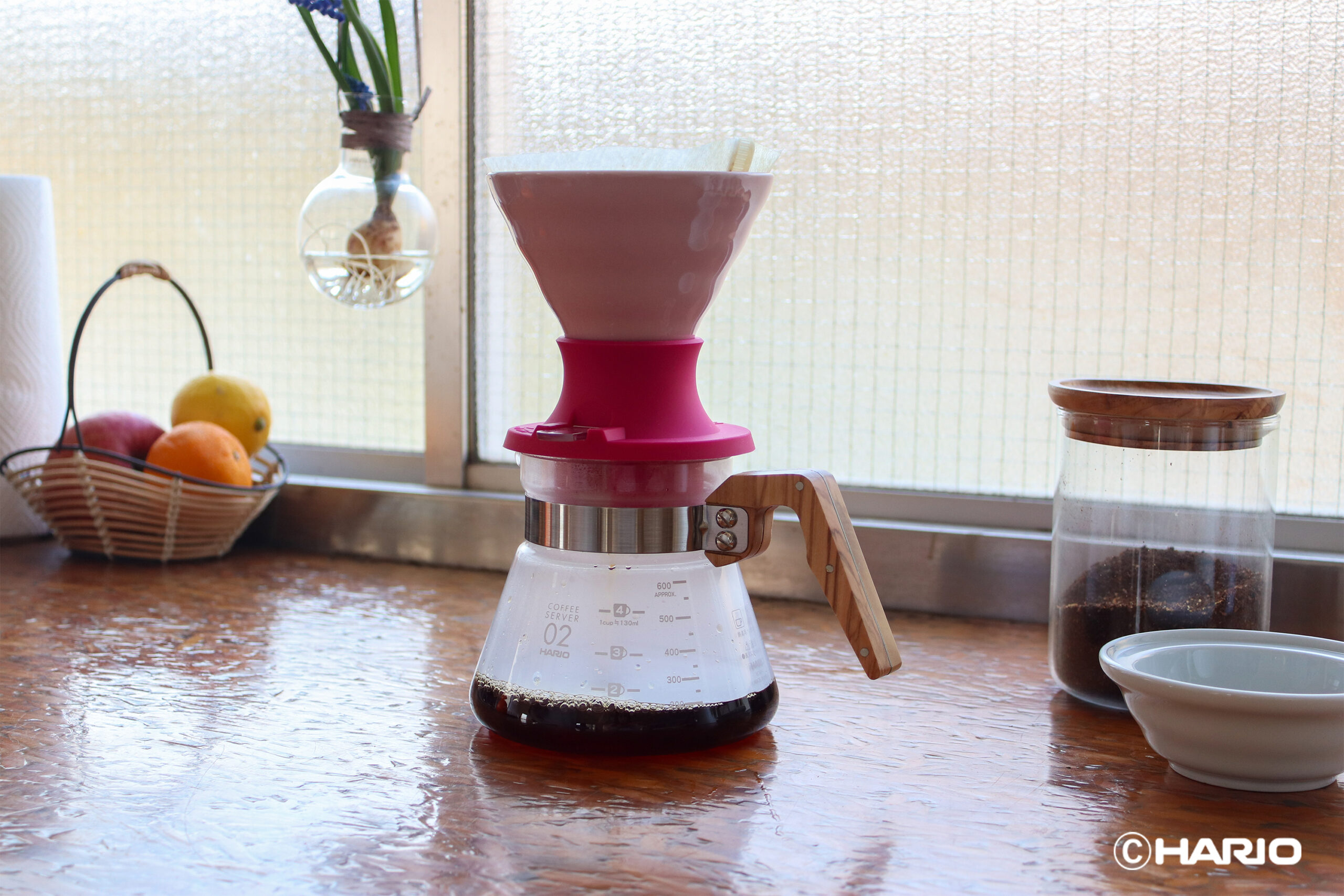 Hario V60 Immersion Ceramic Dripper SWITCH (Pembe) - Görsel 2
