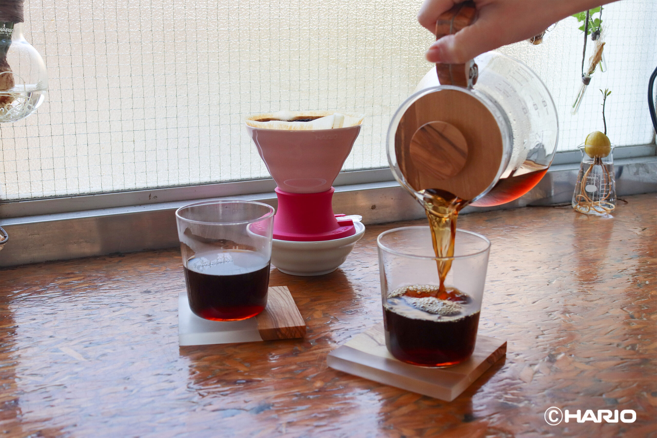 Hario V60 Immersion Ceramic Dripper SWITCH (Pembe) - Görsel 3