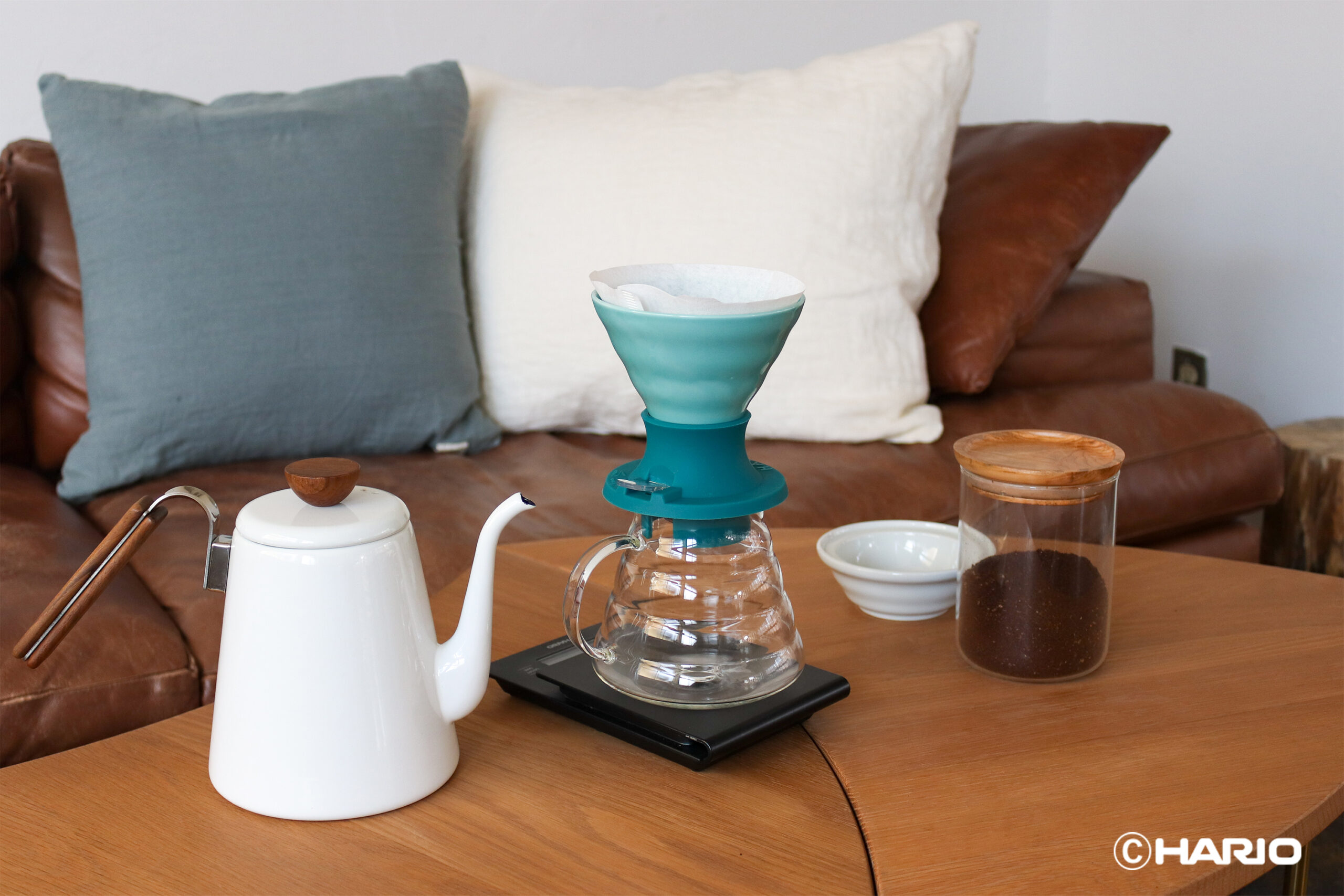 Hario V60 Immersion Ceramic Dripper SWITCH (Turkuaz) - Görsel 2