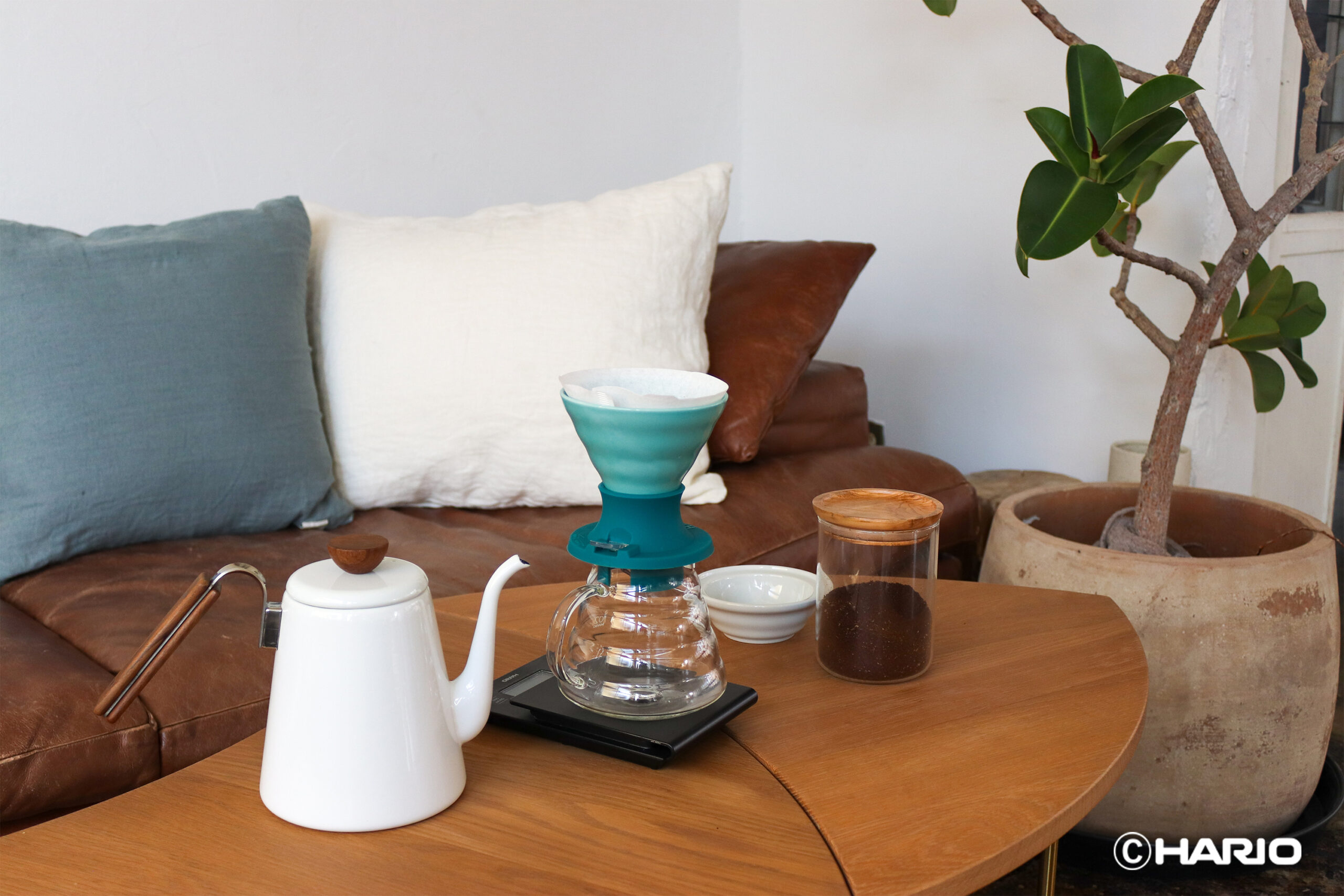 Hario V60 Immersion Ceramic Dripper SWITCH (Turkuaz) - Görsel 3