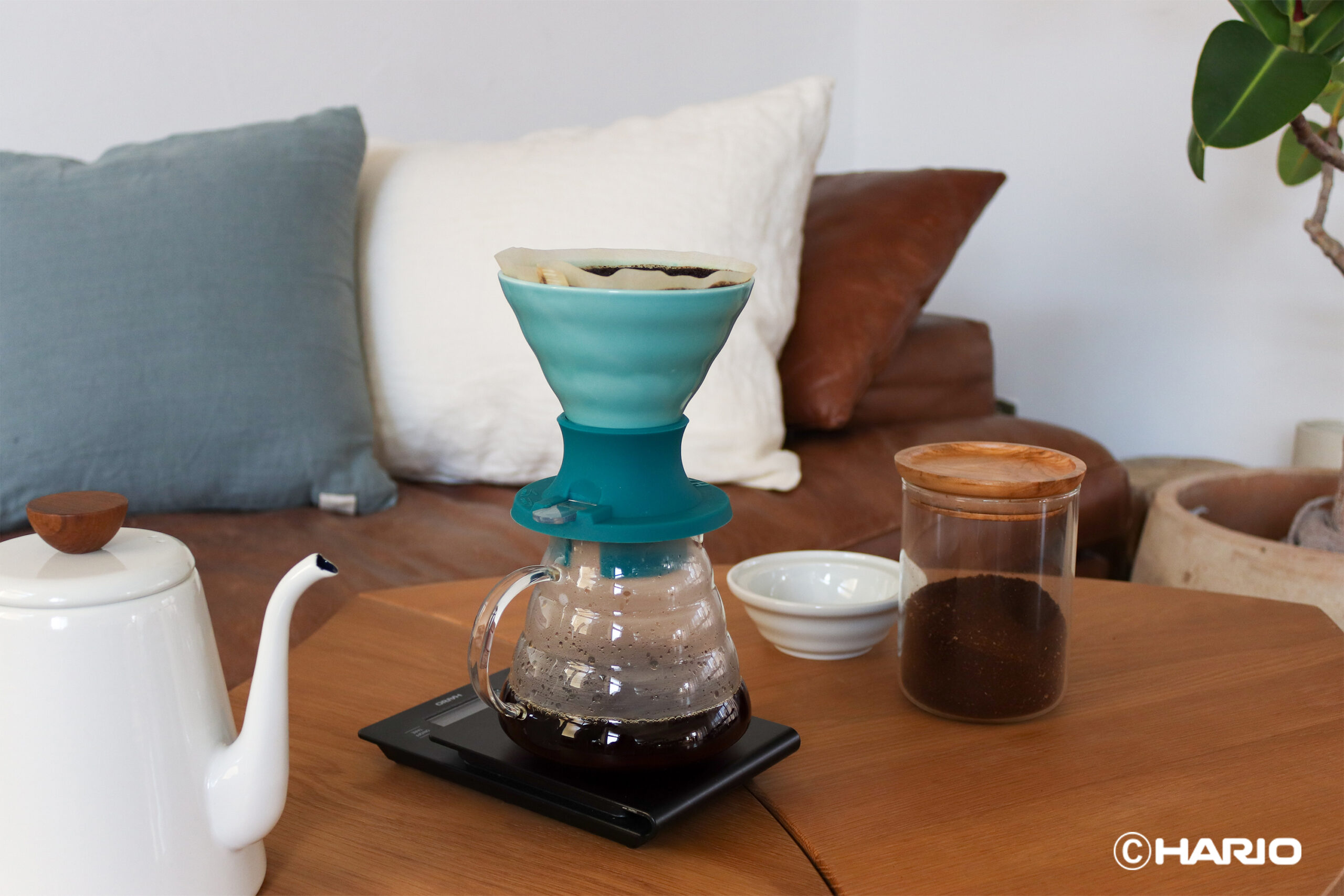 Hario V60 Immersion Ceramic Dripper SWITCH (Turkuaz) - Görsel 7