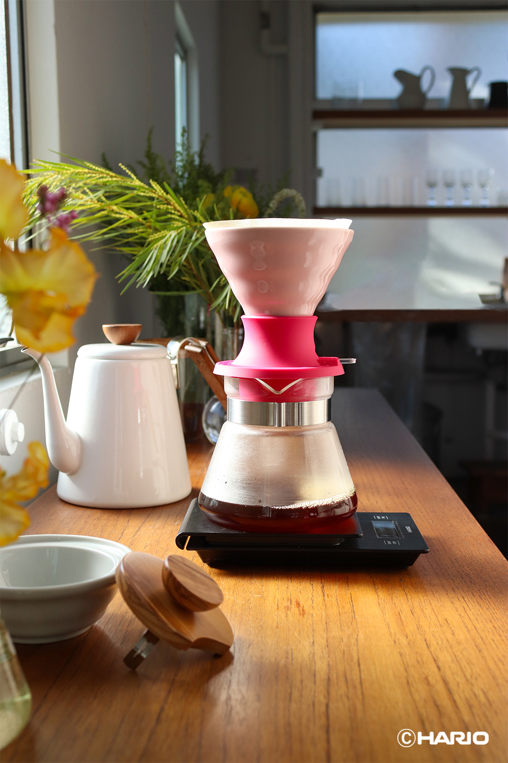 Hario V60 Immersion Ceramic Dripper SWITCH (Pembe) - Görsel 7