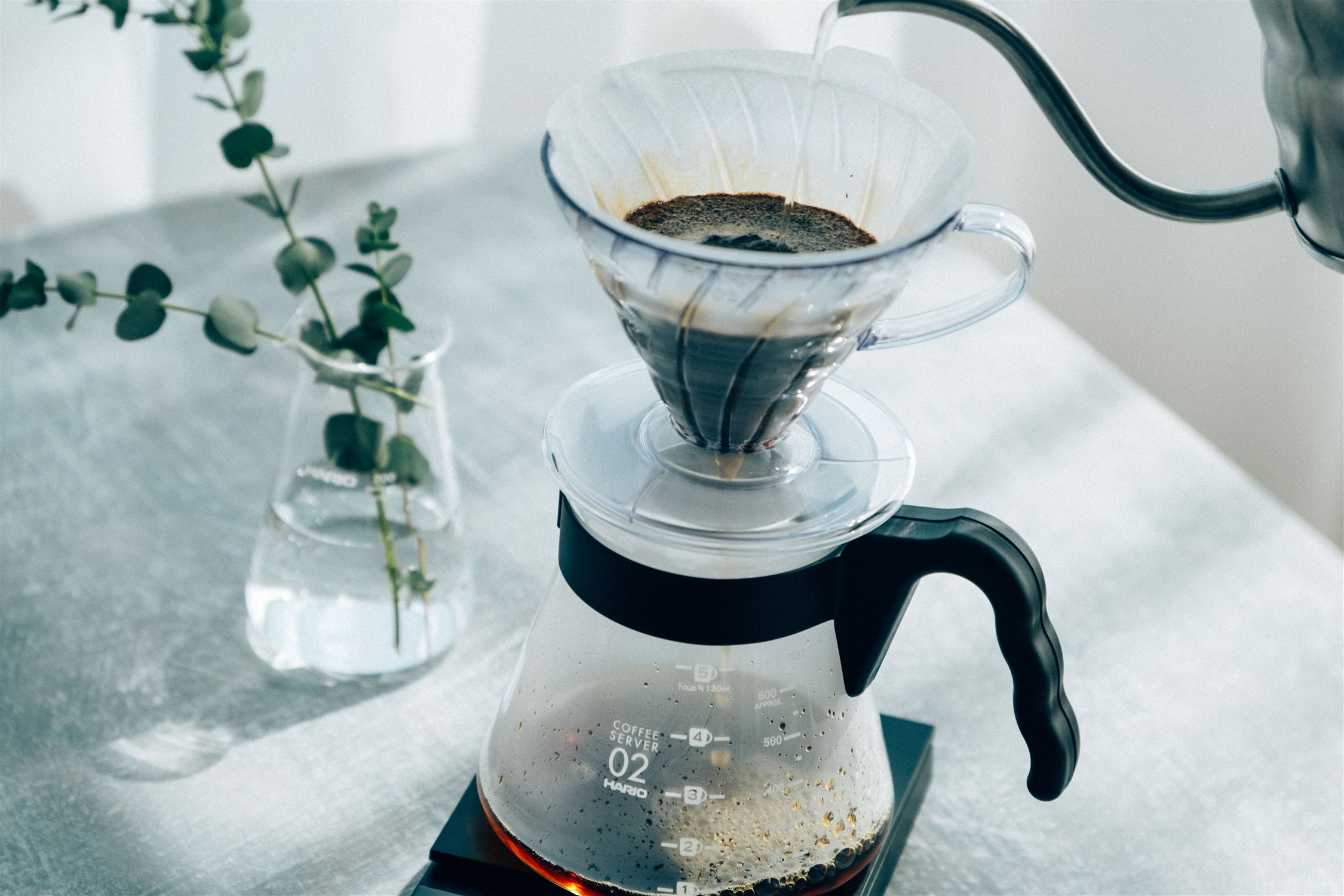 Hario V60 Kahve Demleme Seti "Şeffaf" - Görsel 2