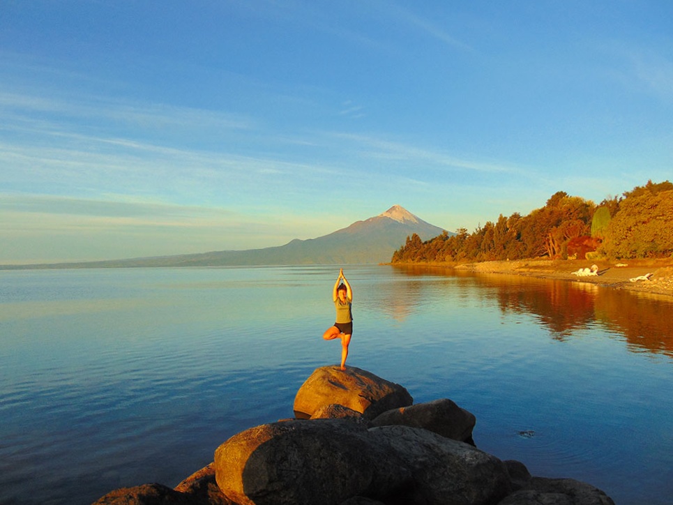 Şili Osorno Dağı ve Llanquihue Gölü