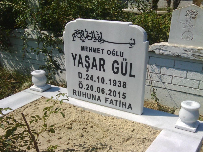 50*60 Mermer Mezar Baştaşı
