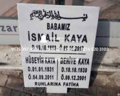 50*60 Mermer Mezar Baştaşı - Görsel 5