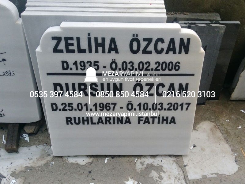 50*60 Mermer Mezar Baştaşı - Görsel 3