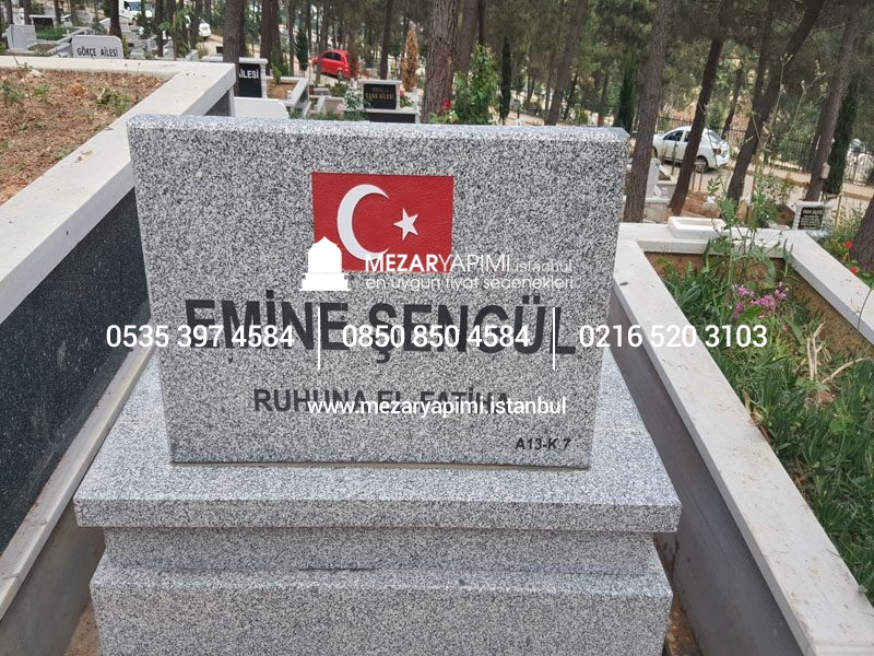 G-6 BETA GRANİT KOMPLE 5 CM KALINLIKTA MEZAR - Görsel 5