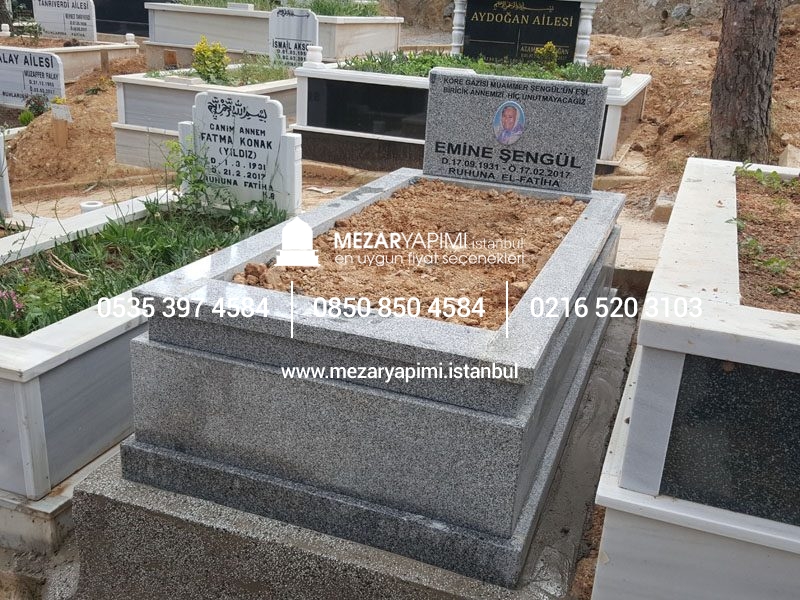 G-6 BETA GRANİT KOMPLE 5 CM KALINLIKTA MEZAR - Görsel 3