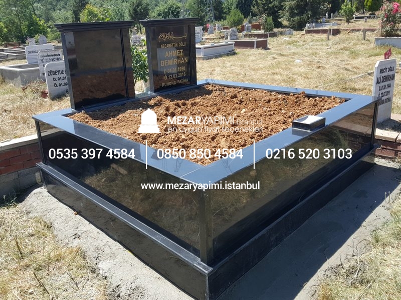 İki Kişilik Komple Granit Mezar - Görsel 22
