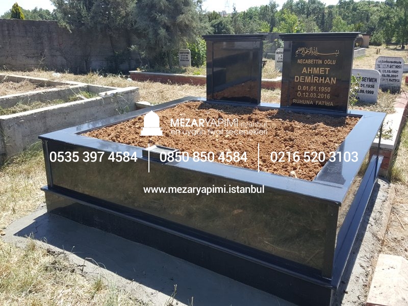 İki Kişilik Komple Granit Mezar - Görsel 23
